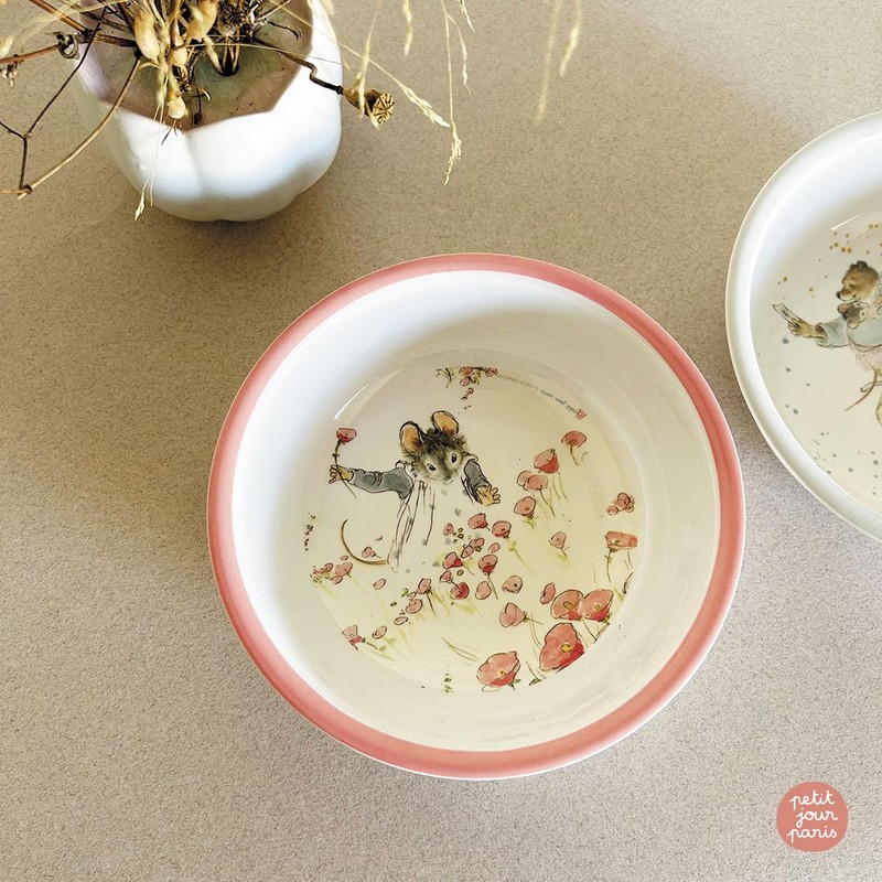Petit-Day - Ernest and Celestine Pink Bowl - 6M+ -