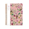 Lola Design - Large Spiral Notebook Organiser, Pink Wren Pattern