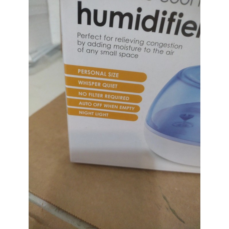 Crane Personal Ultrasonic Cool Mist Humidifier 0.2 Gallon, Filter Free