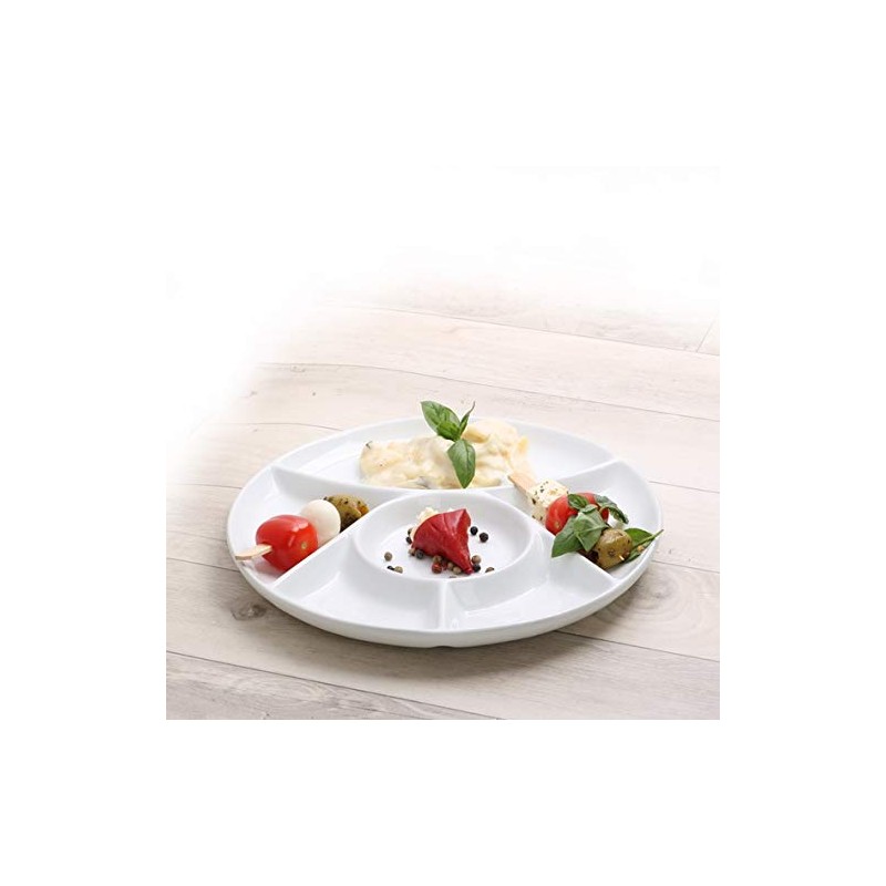 Holst Porzellan MP 300 Fondue Plate 23 cm White 23.5