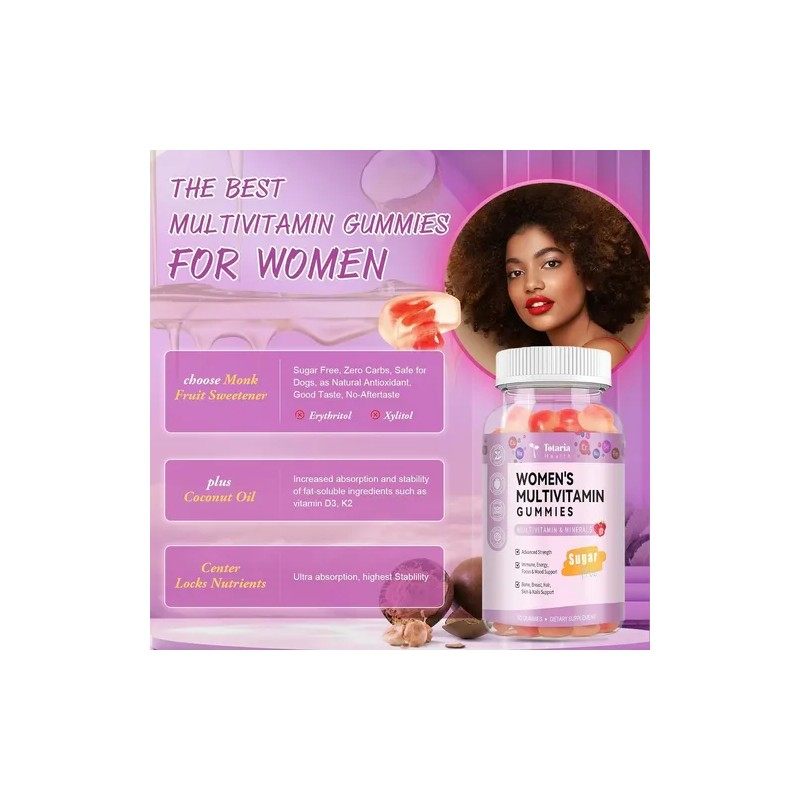 Totaria Multivitaminico Mujeres 60gomitas Hecho Usa