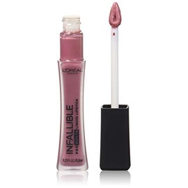 L'Oreal Paris Infallible Pro Matte - Lápiz labial líquido, dura hasta 16 horas, 0.21 onzas líquidas (Petal Potion)