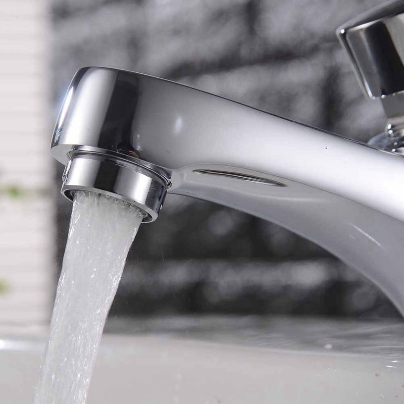 G1/2 Copper Time Delay Faucet Basin Sink Water Tap for