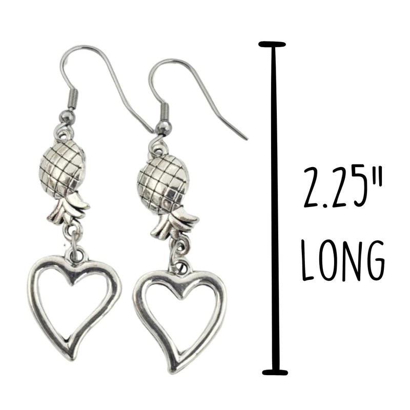 Upside Down Pineapple Jewelry, Upside Down Pineapple Earrings, Upsidedown Pineapple