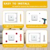 TRJ 2 PCS Large Thermostat Lock Box with Key, Clear