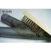 TRUSCO TB-5001 Wooden Handle 3 Line Brush, Hardened Steel Wire