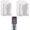 LATRAT Pack of 2 Remote Control Holders Wall Remote Control
