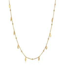 FRUMOS Dainty Layered necklaces for women Gold Short small necklace for women gold 18k gold choker necklace Adjustable Layering necklace fashion jewelry for Women Girls Gold leaf short chain
