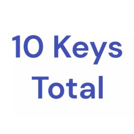 Unbranded XHORSE KEYDIY UNIVERSAL FLIP KEY REMOTE KEY BLADE FOR DODGE FIAT SIP22 (10 PACK)