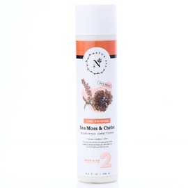 NaturAll Sea Moss & Chebe Acondicionador Anti Frizz - Acondicionador Curl Sin Sulfatos para Cabello Seco - Desenreda, Suaviza E Hidrata El Cabello Seco, Dañado, Ayuda A Reducir La Rotura y Alisar El F