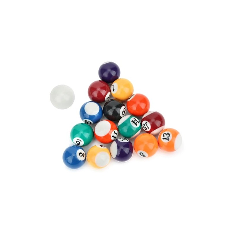 GOTOTOP 16PCS 32MM Mini Pool Ball Billiard Set,Resin Kids Pool