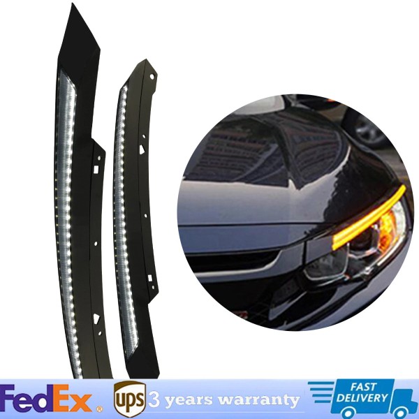 Unbranded LED Hatchback Day Time Running Fog Lights Lamps Fits