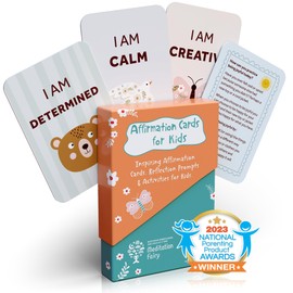 Meditation Fairy - Set of 30 Affirmation Cards for Kids - Award-Winning Mindful Affirmations Cards Set for Confidence Boosting - Created by a Certified Meditation & Mindfulness Teacher
