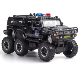 Unbranded 1:32 LIght Sound Moveable Alloy Police Lengthen  Car Model Off-road Vehicles a
