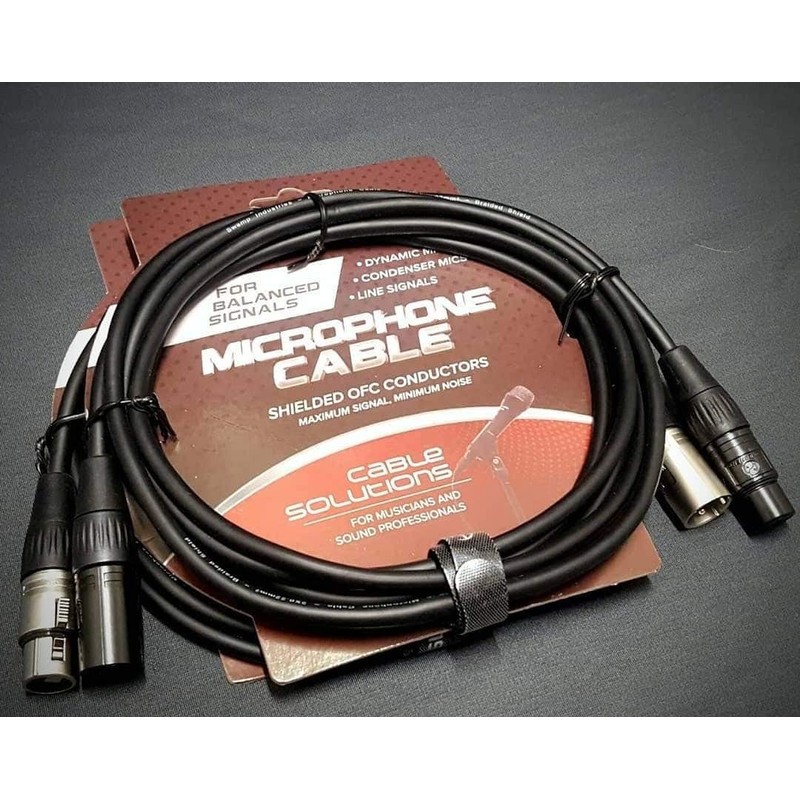 Stage Series Balanced XLR Shielded Microphone Cable BLACK - Choose