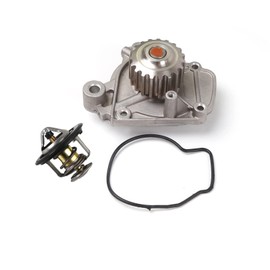 MOCA Water Pump and Thermostat Housing Assembly Compatible with 92-95 for Honda Civic 1.6L & 93-95 Civic del Sol 1.6L
