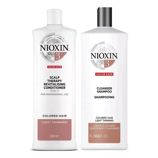 Nioxin Kit Shampoo Y Acondicionador Cabello Anticaida Nioxin 3 1l