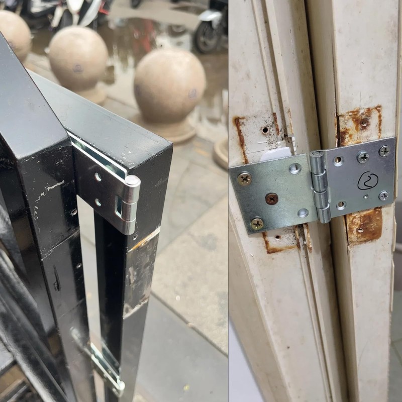 2PCS 102 * 50mm Folding Butt Hinges,Zine Plated Door Hinges,Flap