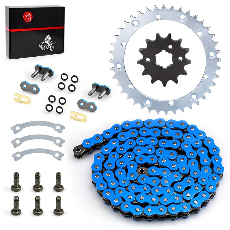 Heavy Duty O-Ring Drive Chain And Drive Sprockets Kit Compatible