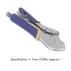 7mm Pinch Off Pliers with Tension Spring, C45 Steel Straight