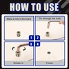 Glarks 134Pcs 1/4"-20 5/16"-18 Furniture Screw in Nut Threaded Inserts