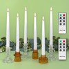 Rhytsing 11.4" Flameless Taper Candles with Timer Function, Battery Operated