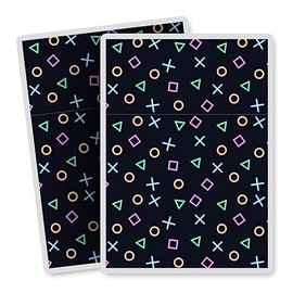 Vinyl Rectangle Vertical (Portrait) Stickers (Set of 2) 10cm - Gamer Buttons Gaming Computer Console for Laptops, Tablets, Luggage, Scrap Booking, Fridges #170580
