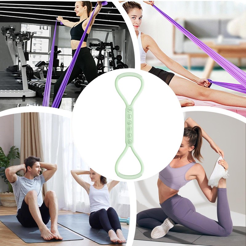 Chest Resistance Bands, 8 Shaped Exercise Bands, Back Training Belt,