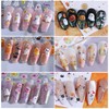 Halloween Ghost Embossed Nail Sticker 10PCS 3/5D Self Adhesive Nail