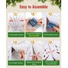 Luxspire 5 Pack Christmas Paper Star Lantern, 17.7” Hanging Paper