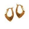 Gempires Fancy Gold Hoop Earrings, Trendy Chunky Earrings, Everyday Wear,