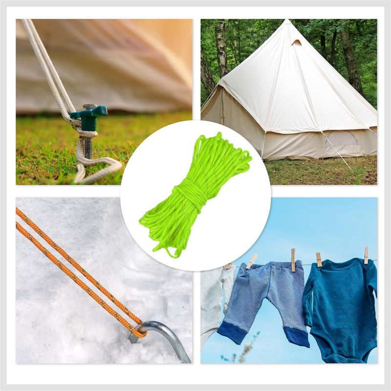 RENEWREVITAL ガイロープ 4mm x 31m 7芯 パラコード テントロープ 反射材入り タープ