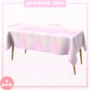 Disposable Rainbow Tablecloth Pastel Rainbow Tablecloths 2 PCS Waterproof Plastic
