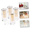 PACKOVE 4 Pcs DIY Lipstick Tubes Refillable Lip Balm Containers