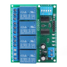 Relay Module DIP 4 Channel Control Board Switch Controller DC 5V Accessory for Electronics
