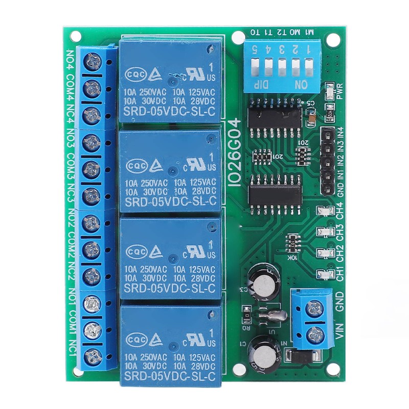 Relay Module DIP 4 Channel Control Board Switch Controller DC