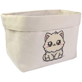 Large 'Kawaii Cat' Canvas Organiser/Storage Bag (OR00030814)