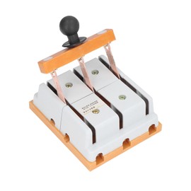 380V 100A Knife Switch Power Disconnect Switch 3 Pole Double Throw Knife Switch Flame Retardant Electrical Switch Household Circuit Dual Knife Switch