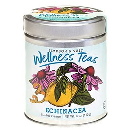 Simpson & Vail, Echinacea Blend, Wellness Loose Leaf Tea - 3 Ounce Tin / 40 Cups