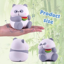 Anboor Panda Squishies Slow Rising Toy for Kids Soft Cute Watermelon Eating Panda Foam Squishies Jumbo Animal Fidget Toy Sensory Toy for Party Gifts