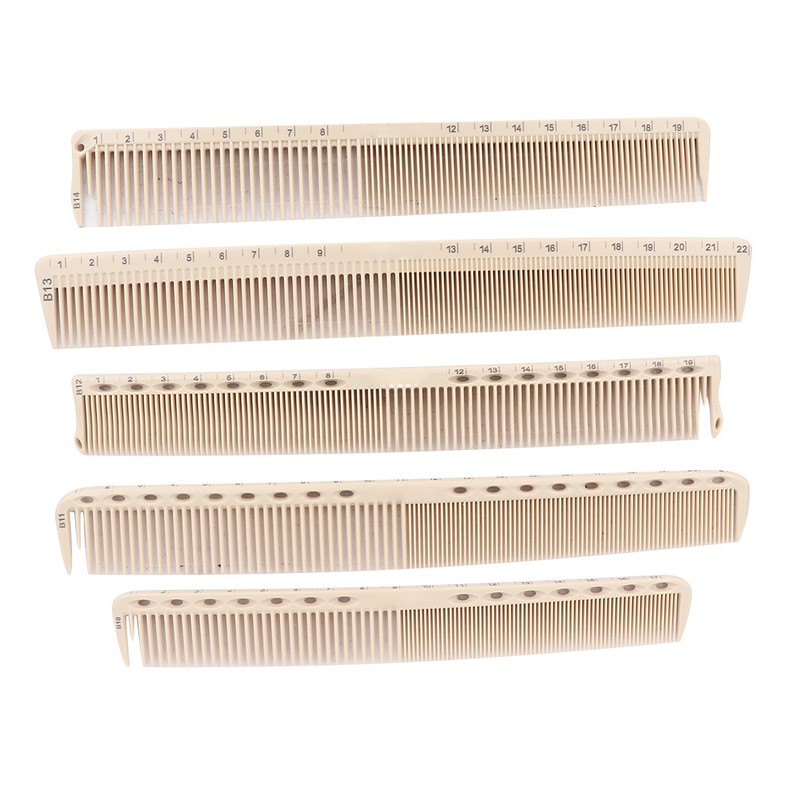 10Pcs Professional Hairdressing Comb Barber Hair Styling Cutting Comb with