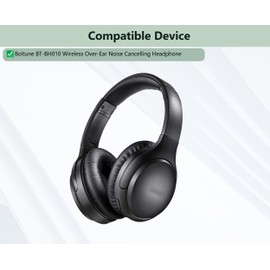 XRHTONG Kühlstoff-Ersatz-Ohrpolster, kompatibel mit Boltune BT-BH010 Wireless Over-Ear Noise Cancelling Kopfhörern, Ohrpolster (mit Kühlgel-Schicht)