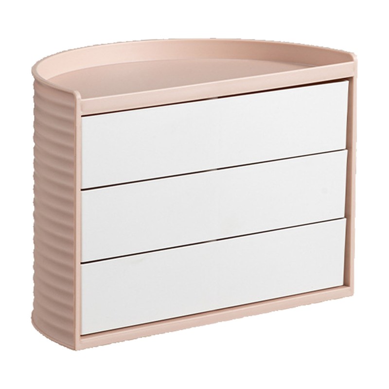 Makeup Organizer Ins Style 360 Degree Rotation Unique Semi Circular