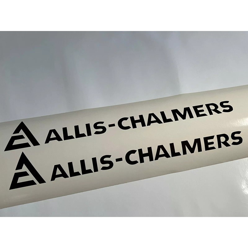 AC Allis Chalmers Decal 18” Long (set Of 2) Black