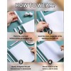 ZEXIJOW Pack of 10 A4 Sheet Binders, Transparent A4 Sheet