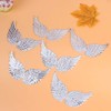 Kisangel 12PCS Silver Glitter Angel Wings Craft Angel Wings Mini