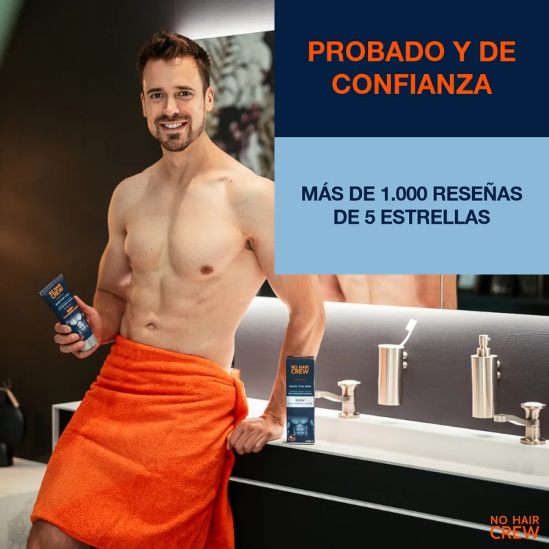 Super Pack No Hair Crew 2 Cremas (intimate+body) +1 Powder