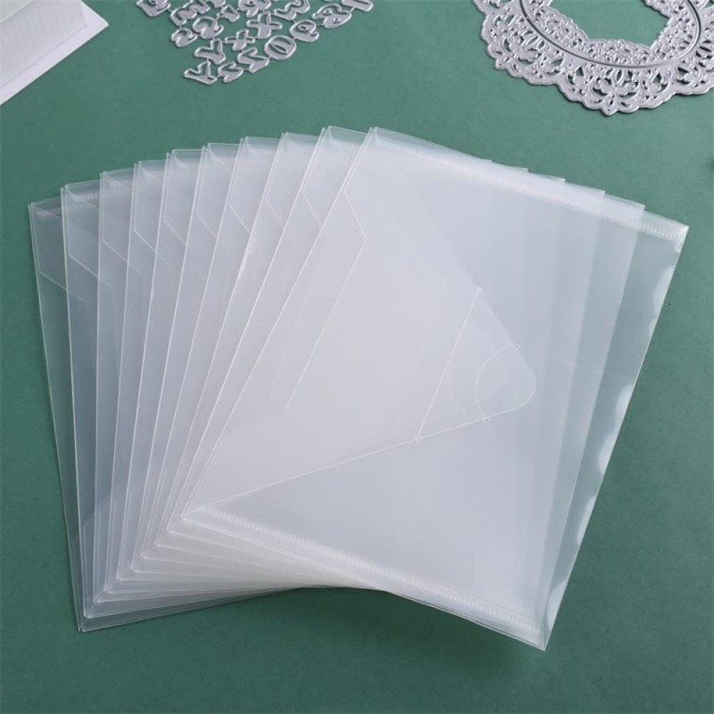 30 Pieces Stamps and Dies Storage Bags Pockets Resealable Plastic