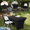 ABCCANOPY Spandex Open Back Table Cover 2PCS 4 ft. Fitted