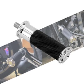 HCmotorku Motorcycle Gear Shift Lever Footrest Motorcycle Gear Shift Lever with Screw Aluminum Fit Most Harley Sportster XL883 Softail Dyna Touring Street Glide Road King Chrome
